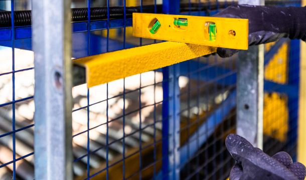Bei Smurfit Westrock wurden rutschfeste U-Profil-Sprossenabdeckungen an runden Sprossen angebracht, um die Sicherheit der Leitern zu verbessern.