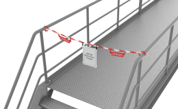 Safety barricade access prevention
