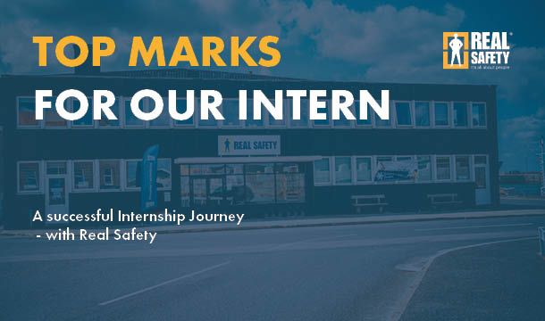 Marketing Management intern completing a successful internship journey with Real Safety.