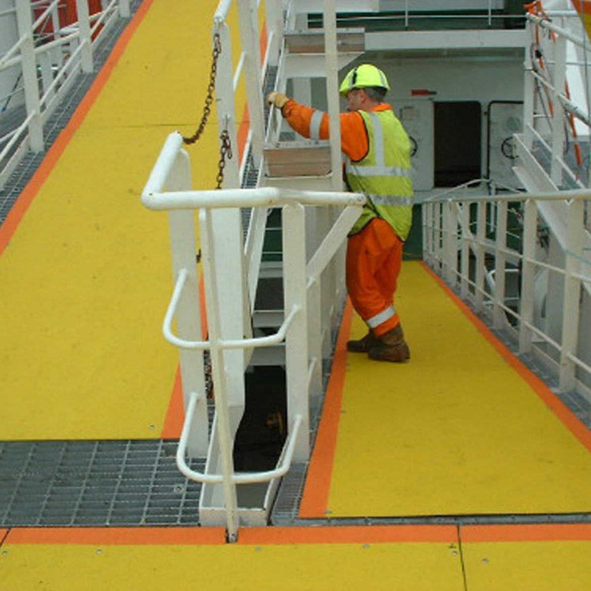 Laufstegabdeckungen mit rutschfester Oberfläche für industrielle und Offshore-Umgebungen